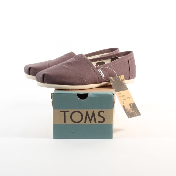 Women’s Toms Classic Ash Canvas Flats Shoes New - Picture 3 of 8